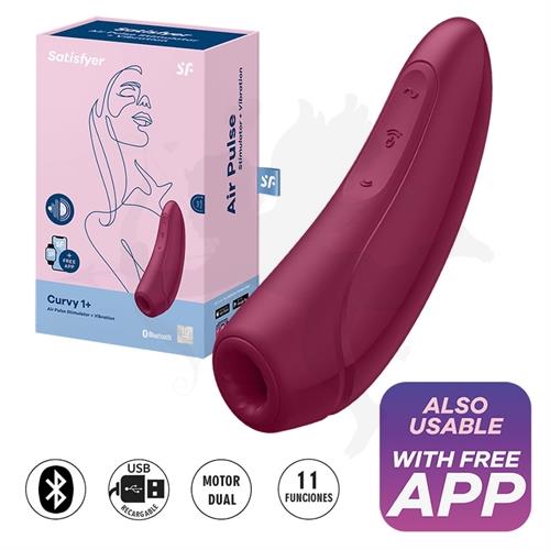 Curvy 1+ Succionador de clitoris con control Bluetooth